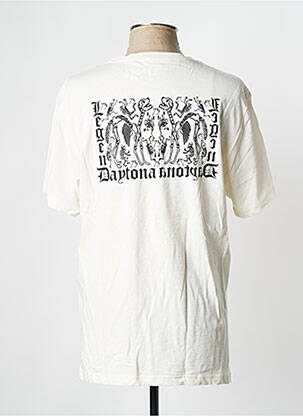 T-shirt blanc casse DAYTONA homme
