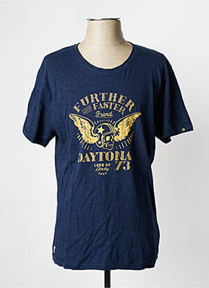T-shirt bleu marine DAYTONA homme