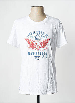 T-shirt blanc DAYTONA pour homme