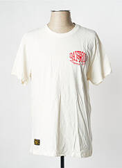 T-shirt blanc casse DAYTONA pour homme seconde vue