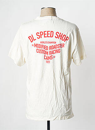 T-shirt blanc casse DAYTONA homme
