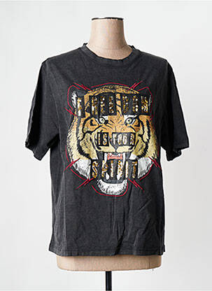 T-shirt noir ROSE GARDEN pour femme