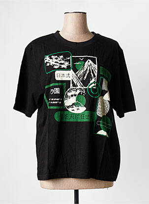 T-shirt noir ROSE GARDEN femme