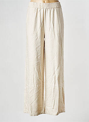 Pantalon large beige MINIMUM femme