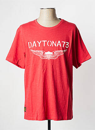 T-shirt rouge DAYTONA pour homme