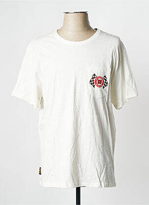 T-shirt blanc casse DAYTONA homme