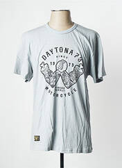 T-shirt gris clair DAYTONA pour homme seconde vue