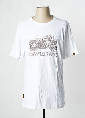 T-shirt blanc DAYTONA pour homme seconde vue