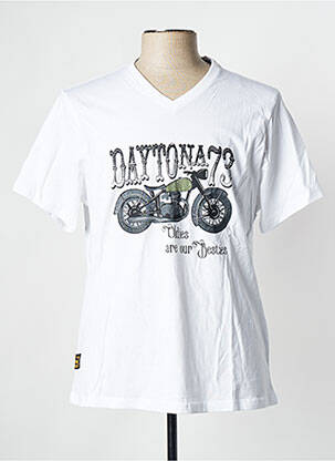 T-shirt blanc DAYTONA homme