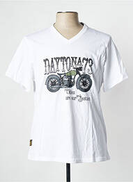 T-shirt blanc DAYTONA homme