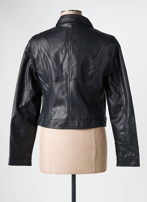 Veste simili cuir noir ONLY femme