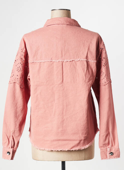 Veste en jean rose ONLY pour femme