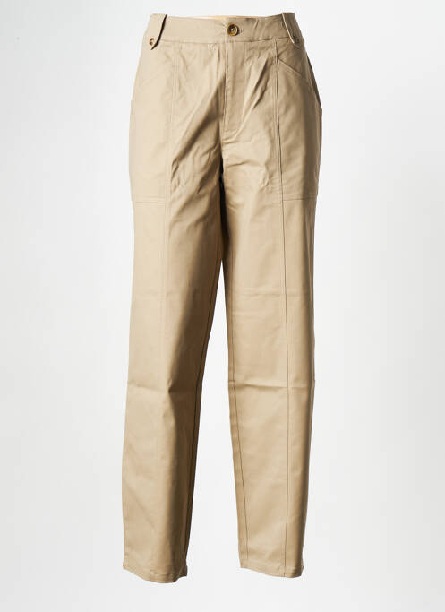 Pantalon droit beige MINIMUM pour femme