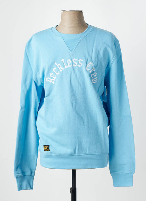 Sweat-shirt à capuche bleu DAYTONA pour homme