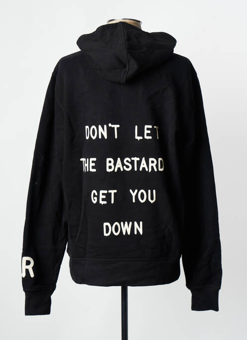 Sweat-shirt à capuche noir IRON AND RESIN pour homme