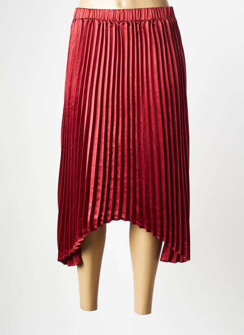 Jupe mi-longue rouge NA-KD pour femme