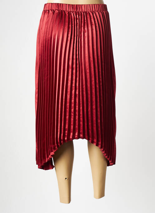 Jupe mi-longue rouge NA-KD pour femme