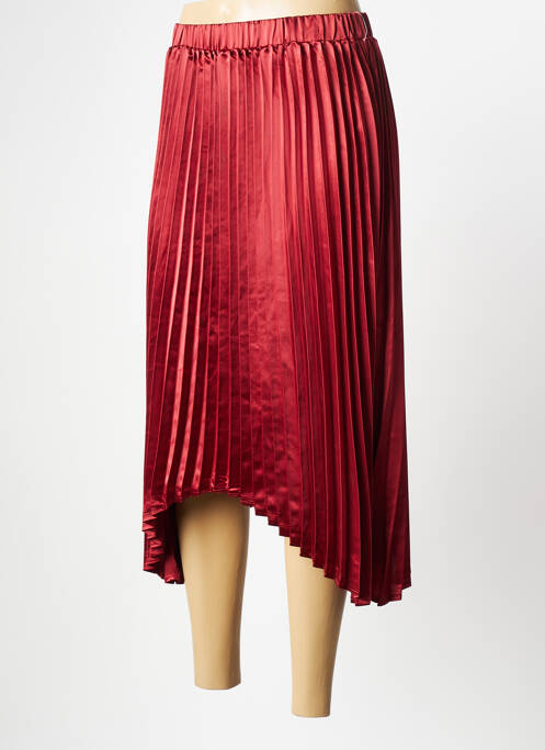 Jupe mi-longue rouge NA-KD pour femme