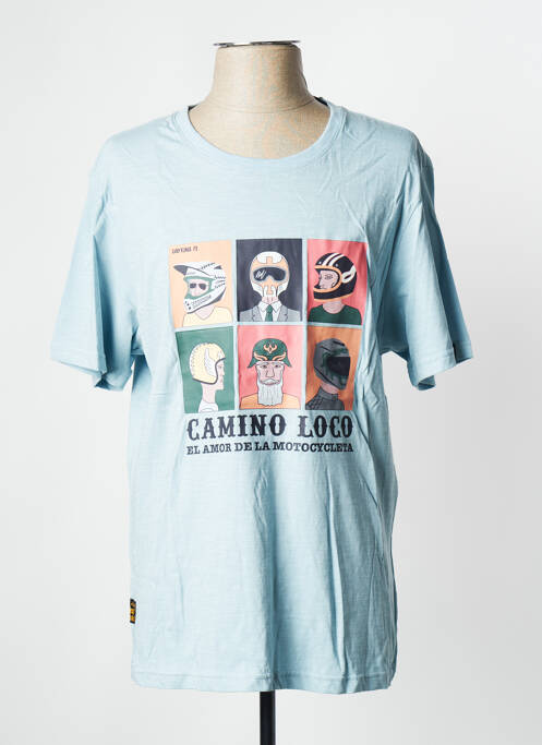 T-shirt bleu DAYTONA pour homme