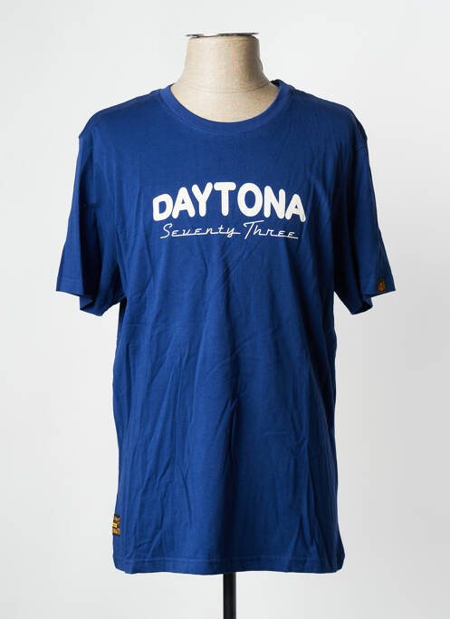 T-shirt bleu DAYTONA pour homme