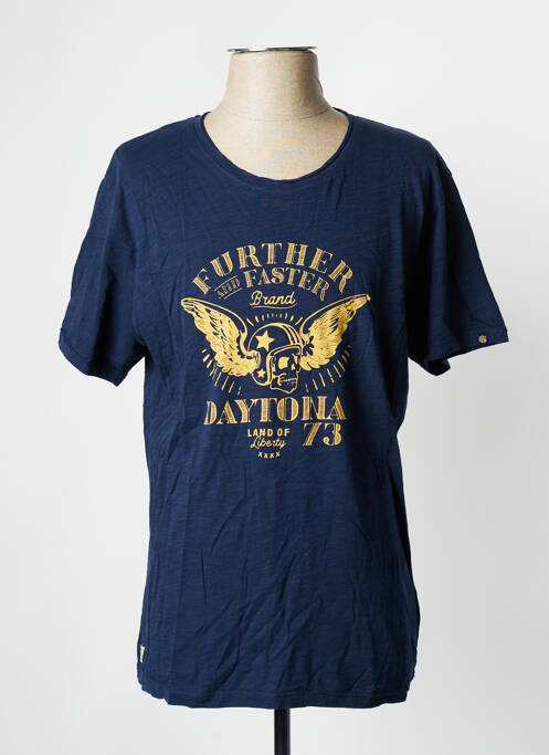 T-shirt bleu marine DAYTONA pour homme