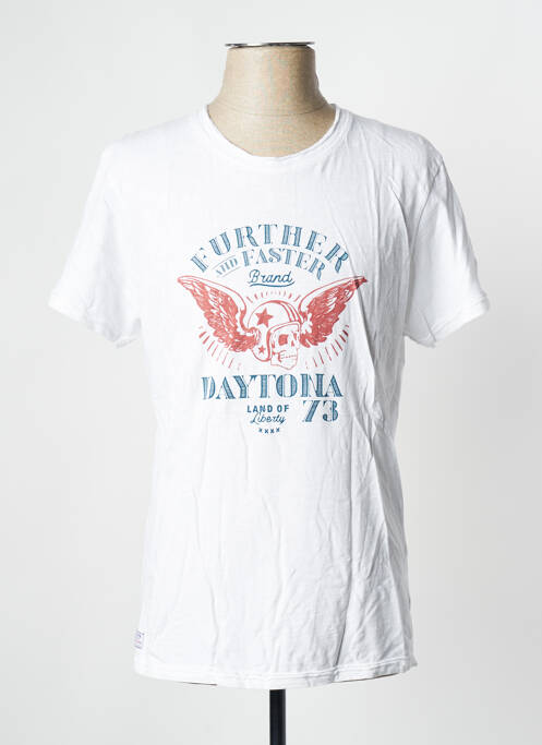 T-shirt blanc DAYTONA pour homme