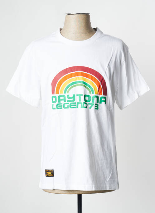 T-shirt blanc DAYTONA pour homme