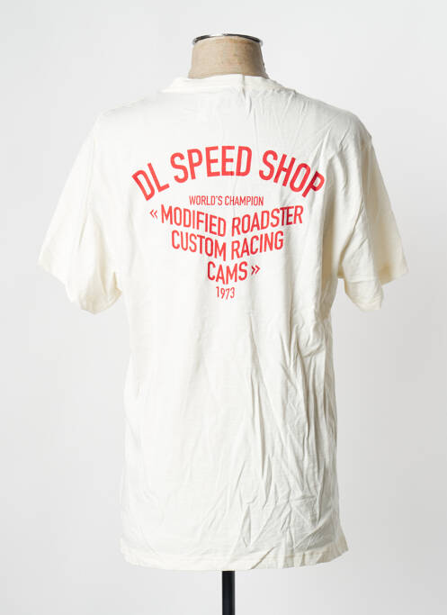 T-shirt blanc casse DAYTONA homme