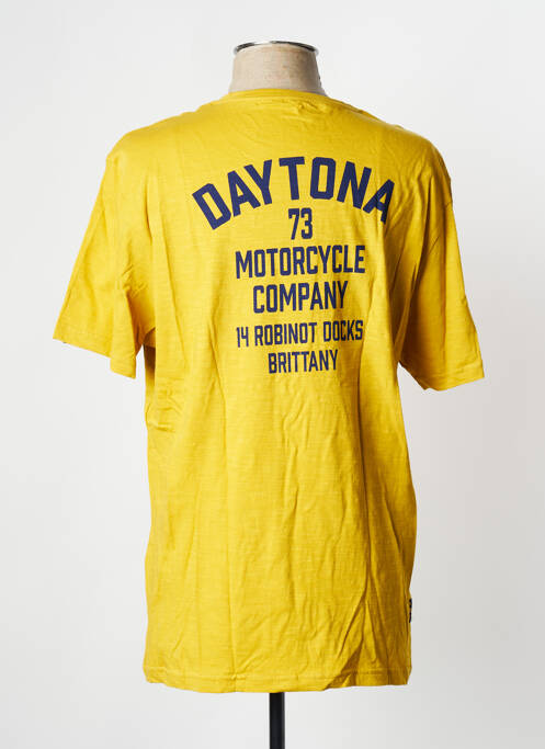 T-shirt jaune DAYTONA pour homme