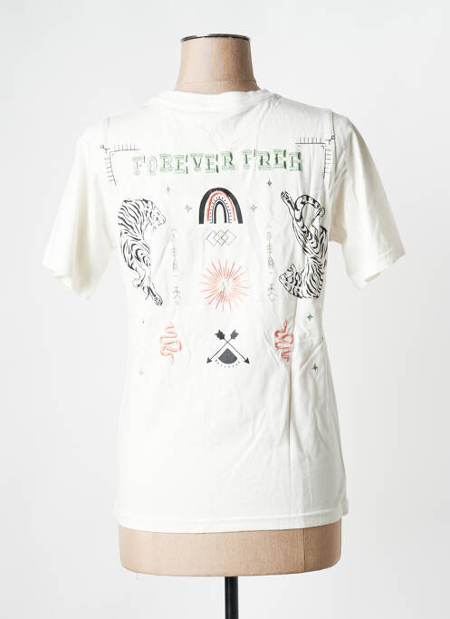 T-shirt blanc ROSE GARDEN pour femme