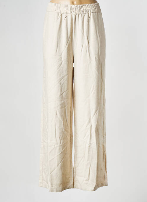 Pantalon large beige MINIMUM pour femme