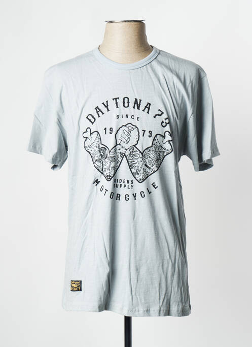 T-shirt gris clair DAYTONA pour homme