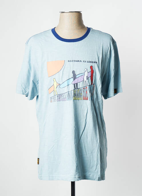 T-shirt bleu DAYTONA pour homme