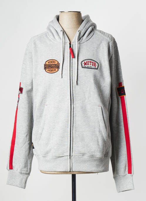 Sweat-shirt gris DAYTONA pour homme