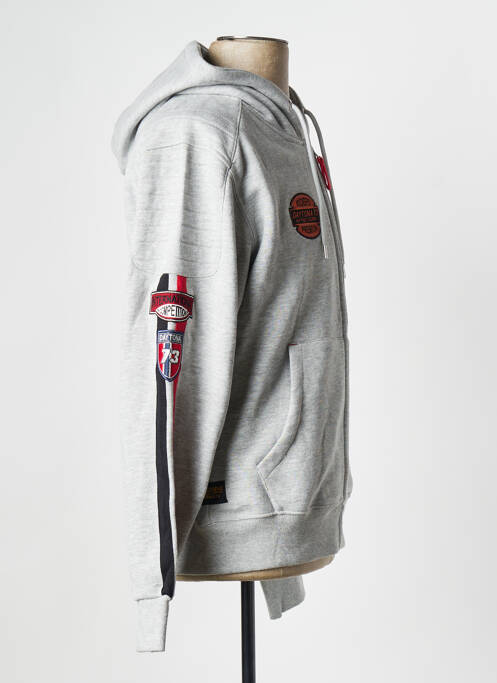 Sweat-shirt gris DAYTONA pour homme