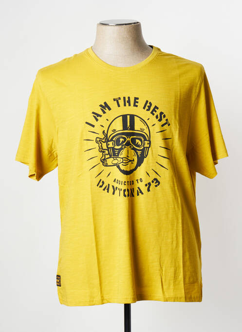 T-shirt jaune DAYTONA pour homme