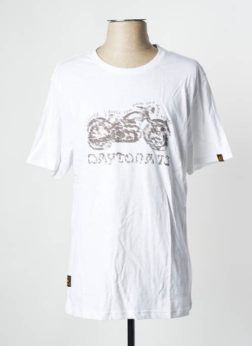 T-shirt blanc DAYTONA pour homme
