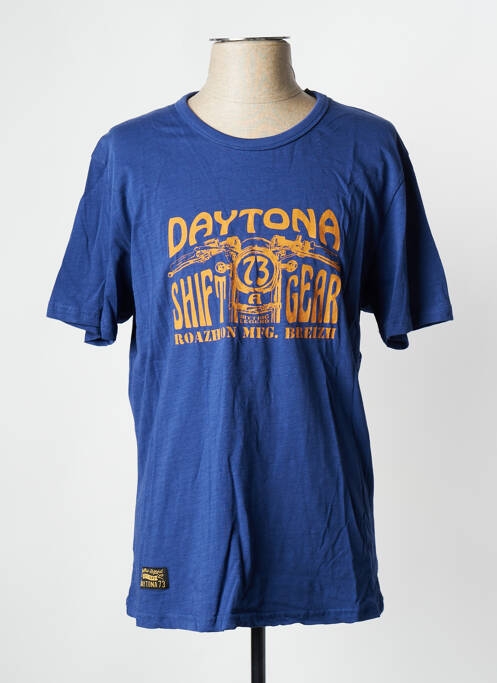 T-shirt bleu marine DAYTONA pour homme