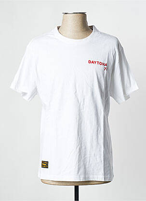T-shirt blanc DAYTONA pour homme