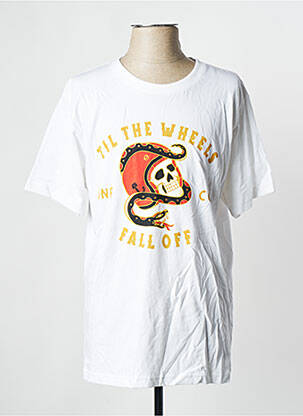 T-shirt blanc IRON AND RESIN pour homme