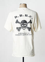 T-shirt blanc casse DAYTONA pour homme seconde vue