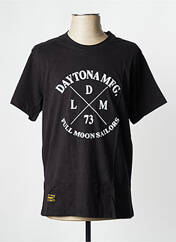 T-shirt noir DAYTONA pour homme seconde vue
