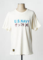 T-shirt blanc casse DAYTONA pour homme seconde vue