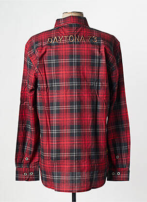 Chemise manches longues rouge DAYTONA homme