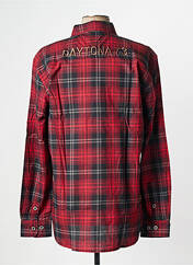 Chemise manches longues rouge DAYTONA pour homme seconde vue