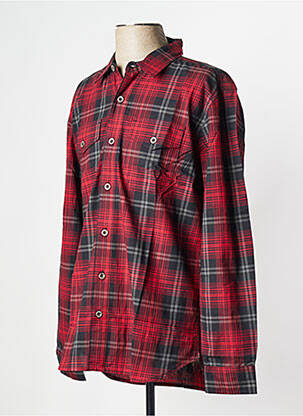 Chemise manches longues rouge DAYTONA homme
