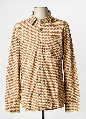 Chemise manches longues beige DAYTONA homme