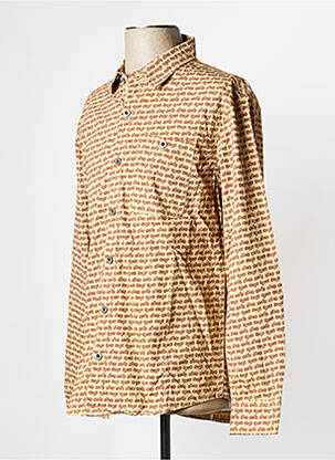 Chemise manches longues beige DAYTONA homme