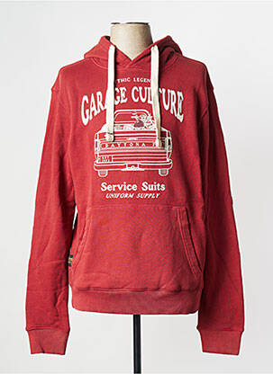 Sweat-shirt à capuche marron DAYTONA homme