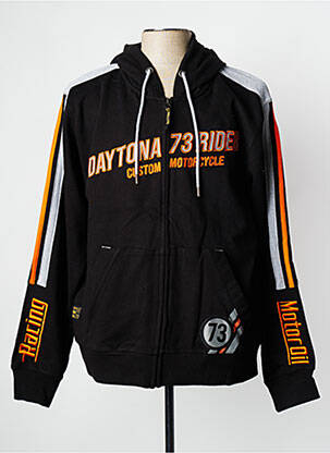Gilet manches longues noir DAYTONA homme